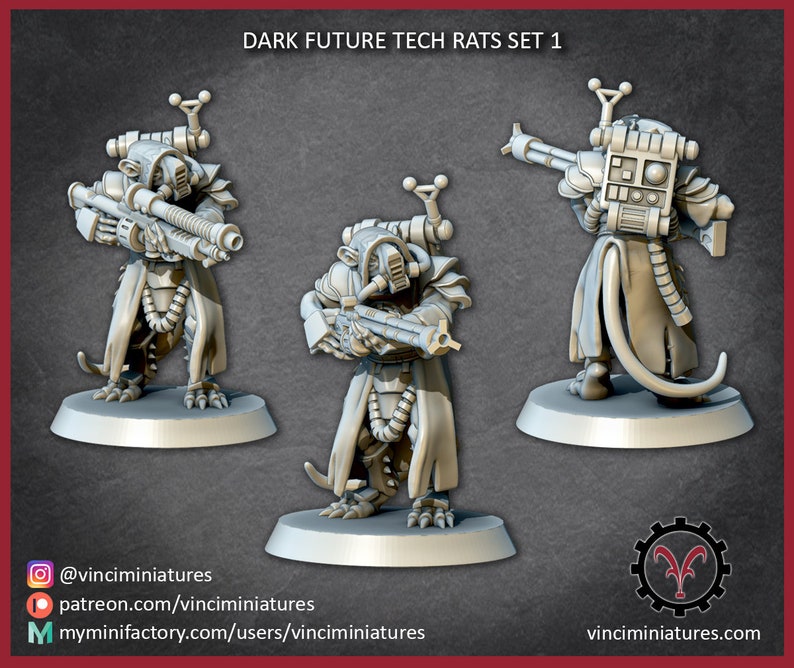 DARK FUTURE Tech Rats Set 1 - Etsy