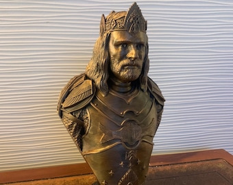 Kung Aragorn byst 3D - Fan Art