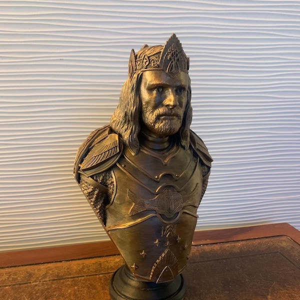 King Aragorn bust 3d - Fan Art