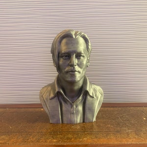 Johnny Depp Bust - Fan Art - statue - figure - gift - birthday - decoration