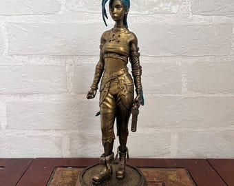 Jinx Figure: League of Legends Fan Art, 3D Printed (15/20 cm)