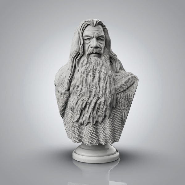 Gandalf - Buste 15/20/25cm - Le Seigneur des Anneaux - Fan Art