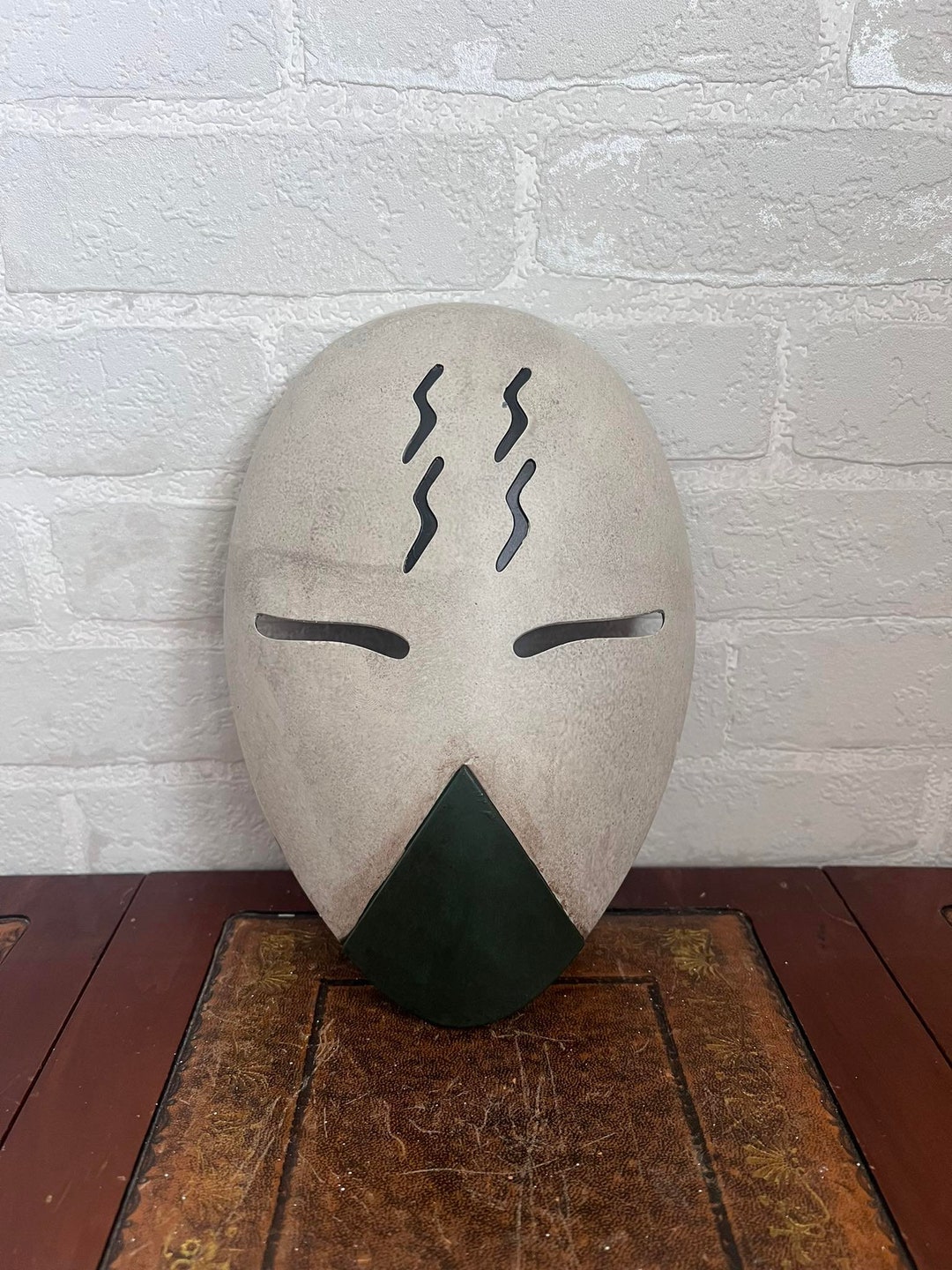 Masque Bicolore En Résine Peint à La Main - Design 3D Avec Bande élastique Réglable - Pour Halloween, Noël, Fêtes Costumées