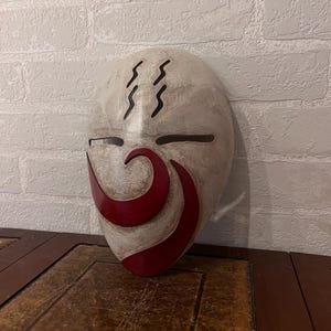 Masque Ninja - Cosplay - impression 3D en résine - peint à la main - costume -kitsune - samurai -shinobi - gift - halloween