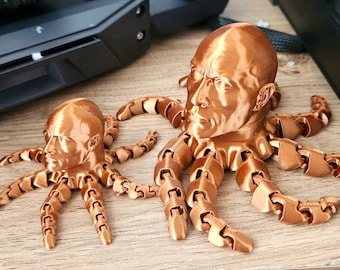 MEGA Rocktopus fidget toy!!! | 2 colour option | Dwayne Johnson octopus Flexi toy | fidget toy | 3D printed