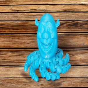 Juguete antiestrés Shrektopus impreso en 3D: divertido pulpo de Shrek / Regalo de Navidad / Relleno de calcetines / Juguete articulado de escritorio imagen 3