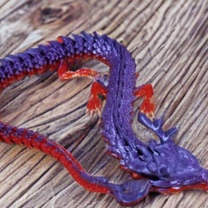 Articulating Dragon Fidget Toy – 3D Printed PLA Sculpture | Desk Decor & Stress Relief image 2