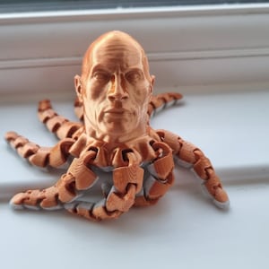 Rocktopus fidget toy 2 colour option Dwayne Johnson octopus Flexi toy fidget toy Copper