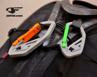 3D Printed Origami Carabiner Clip: Backpack Keychain Hook