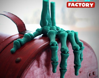 3D Printed Articulating Skeleton Hand: Halloween Decor Fidget Toy