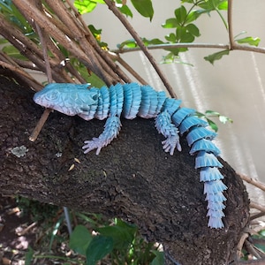 Articulated Armadillo Lizard UK TikTok Craze Articulating Lizard Fidget Toy Reptile Flexible Toy 3D Printed Crocodile Skink zdjęcie 8