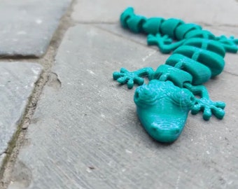 Flexi Lizard / Lizard Toy / Articulated Animal / Animal Toy / Home Decor / Desk Ornament / Unique Toy / 3D Printed