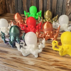 Middle Finger Octopus V2 – Fuckoctopus 3D Printed Articulated Fidget Toy | Unique Desk Decor image 1