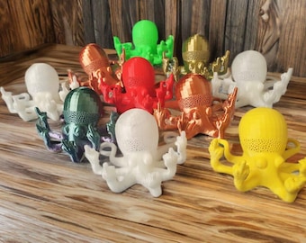 Pulpo de Dedo Medio V2 – Juguete articulado Fuckoctopus impreso en 3D / Decoración única para escritorio