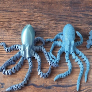 Articulating Octopus 2.0 Toy – 3D Printed Fidget Desk Decor | Stress Relief & Office Gadget image 10