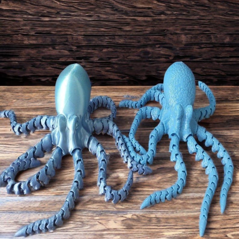 Articulating Octopus 2.0 Toy – 3D Printed Fidget Desk Decor | Stress Relief & Office Gadget image 5