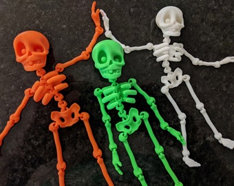 Flexi Articulated Skeleton: Halloween Decoration, Kids Toy (15cm)