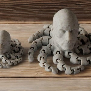 Dwayne Johnson Rocktopus Fidget Toy: Mega 3D Printed Flexi Octopus image 13