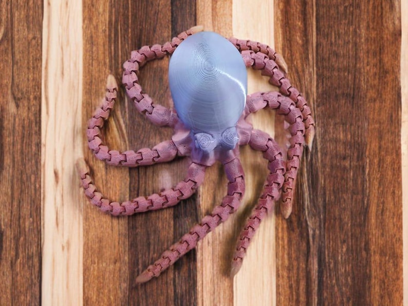 Articulating Octopus 2.0 Toy – 3D Printed Fidget Desk Decor | Stress Relief & Office Gadget image 11