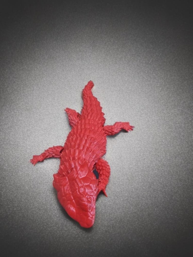 3D Printed Armadillo Lizard – Articulated Fidget Toy | Flexible Desk Decor & Fun Reptile Gift image 11