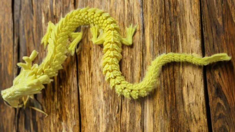 Articulating Dragon Fidget Toy – 3D Printed PLA Sculpture | Desk Decor & Stress Relief image 4