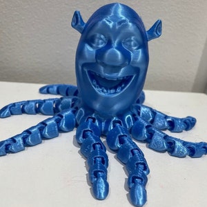 Shrektopus 3D printed fidget toy