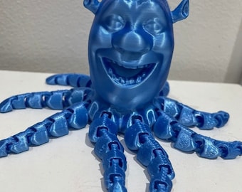 Shrektopus 3D printed fidget toy