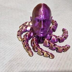 Dwayne Johnson Rocktopus Fidget Toy: Mega 3D Printed Flexi Octopus image 10
