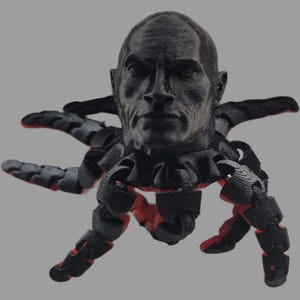 Rocktopus Fidget Toy: 3D-geprint Dwayne Johnson Octopus-bureaudecor afbeelding 16