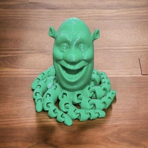 Juguete antiestrés Shrektopus impreso en 3D: divertido pulpo de Shrek / Regalo de Navidad / Relleno de calcetines / Juguete articulado de escritorio imagen 9