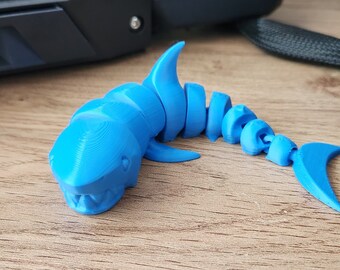 新品未開封 フィジェットトイ スライダー サメ EDC Shark シャーク ③ サメEDC-ストレートスライダー,ダブルデッキ回転,クリエイティブ