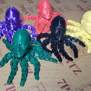 Rocktopus fidget toy 2 colour option Dwayne Johnson octopus Flexi toy fidget toy image 7