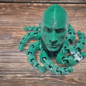 Dwayne Johnson Rocktopus Fidget Toy: Mega 3D Printed Flexi Octopus image 15