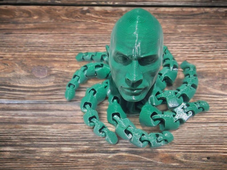 Dwayne Johnson Rocktopus Fidget Toy: Mega 3D Printed Flexi Octopus image 15