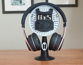 BTS Headphone Stand | Headphone holder | Gaming, Room Decor, Office, Desktop | Bangtan Boys | Gift idea