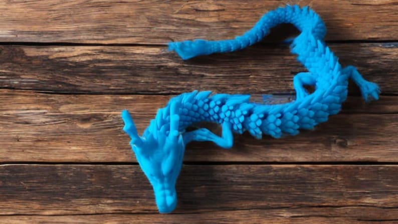 Articulating Dragon Fidget Toy – 3D Printed PLA Sculpture | Desk Decor & Stress Relief image 7