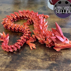 Jouet dragon articulé | Dragon de cristal | jouet anti-stress | jouet dragon | idée cadeau