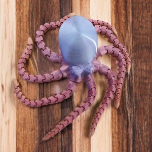 Articulating Octopus 2.0 Toy – 3D Printed Fidget Desk Decor | Stress Relief & Office Gadget image 13