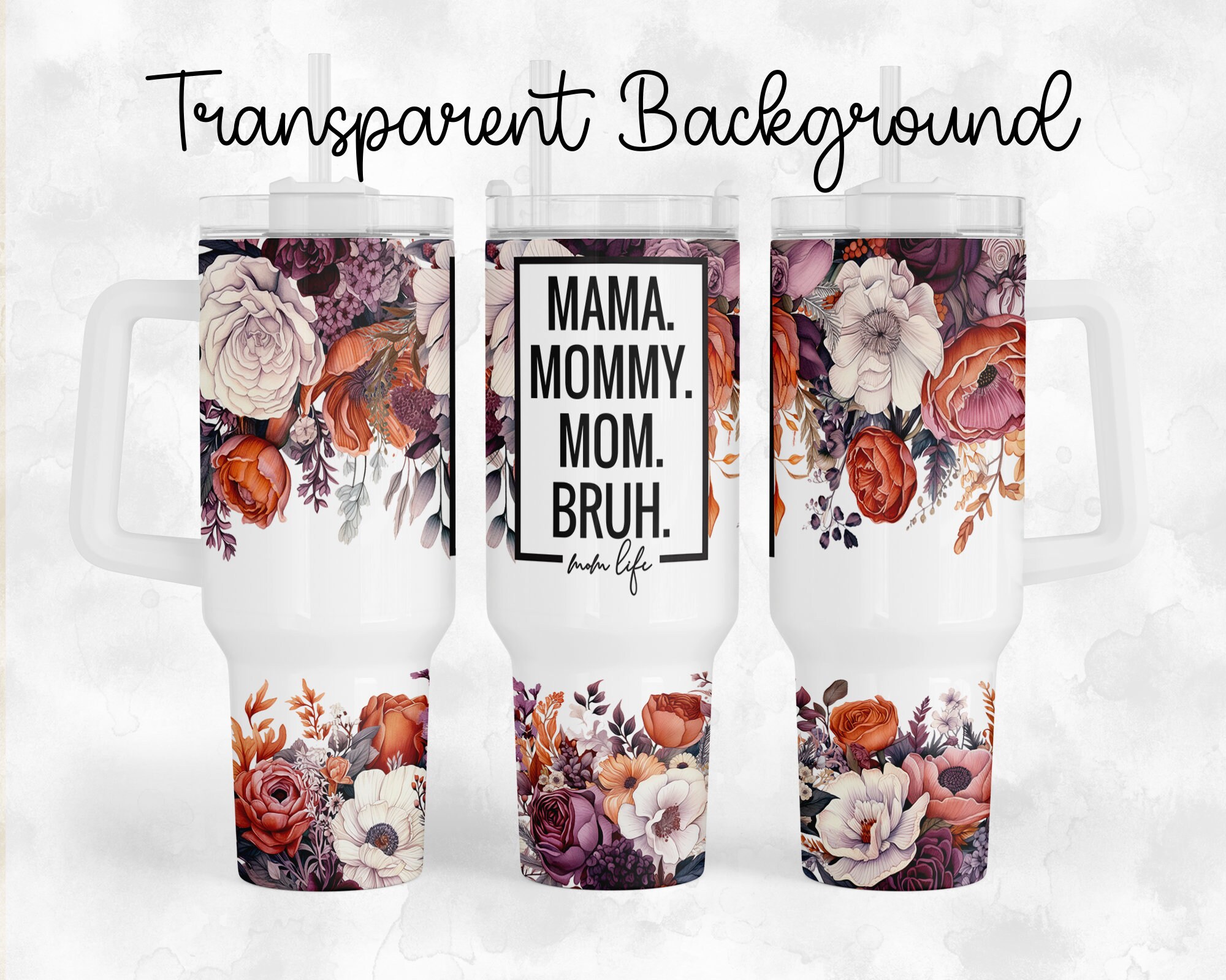 Retro Mama Mommy Mom Bruh 40oz Shimmer Tumbler with Handle – Hippo