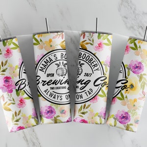 Mama&#39;s Boobery - 20oz Skinny Tumbler Sublimation Designs - Straight and Tapered Tumbler Templates