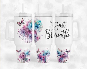 JUST BREATHE 16 OZ UV DTF CUP WRAP – Heart2Heart Kreations
