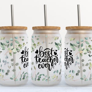 16 oz Libbey Glass Can Tumbler Sublimation Design - Design Digital Download PNG