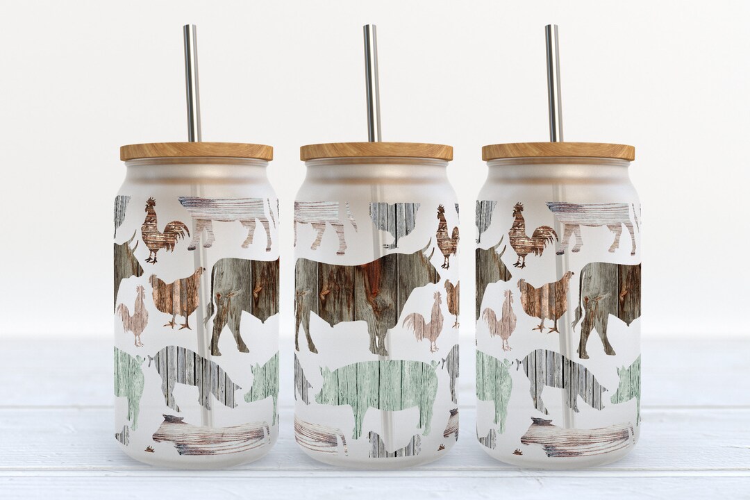 16 Oz Libbey Glass Can Tumbler Sublimation Design - Design Digital ...