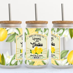 16 oz Libbey Glass Can Tumbler Sublimation Design - Design Digital Download PNG