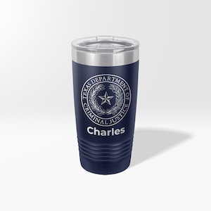Texas Department of Criminal Justice Tumbler , Texas themed Tumblers , Everyday Use Durable Bottle Durable , Gift for Law Enforcement