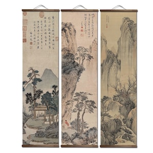 Chinese Traditional Landscape Painting | Traditional Classic Art Home Decoration | Painting Poster Wall Art Decor Canvas