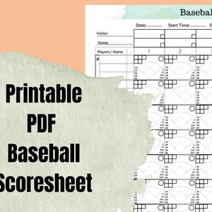 Scoresheet baseball top