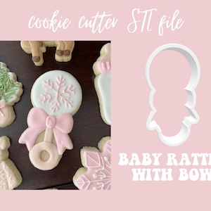 Baby Rattle with Bow - STL file