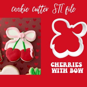 Cherries with Bow - STL file