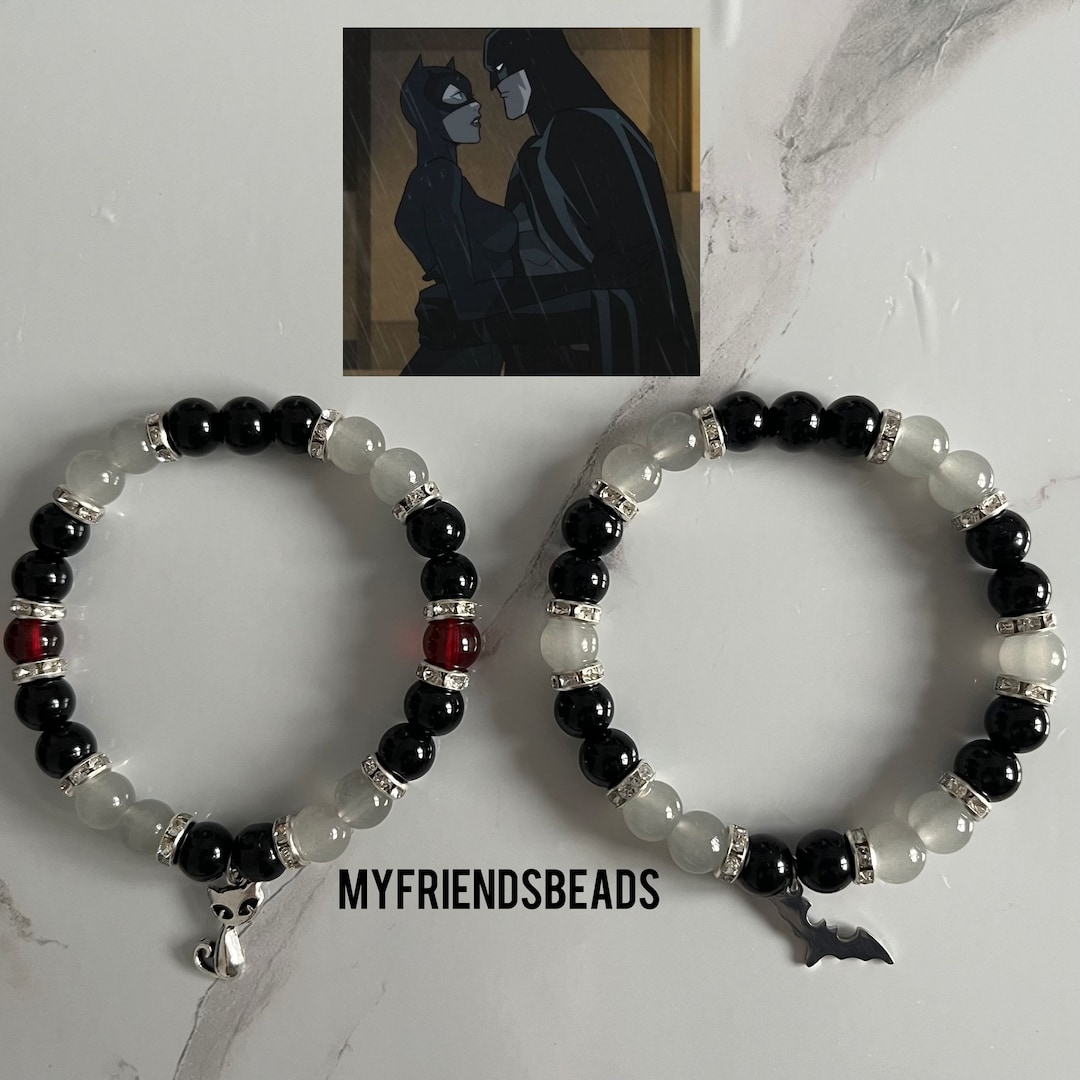 Batman X Catwoman Bracelets Batman Catwoman Matching Etsy